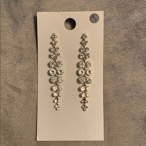 Rhinestone drop earrings